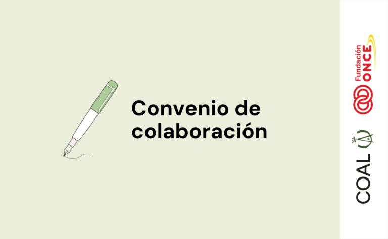 web-convenio de colaboracion COAL-Fundacion ONCE