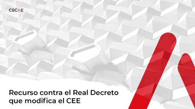 CSCAE recurrirá el Real Decreto CEE INTERÉS GENERAL