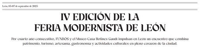 IV FERIA MODERNISTA